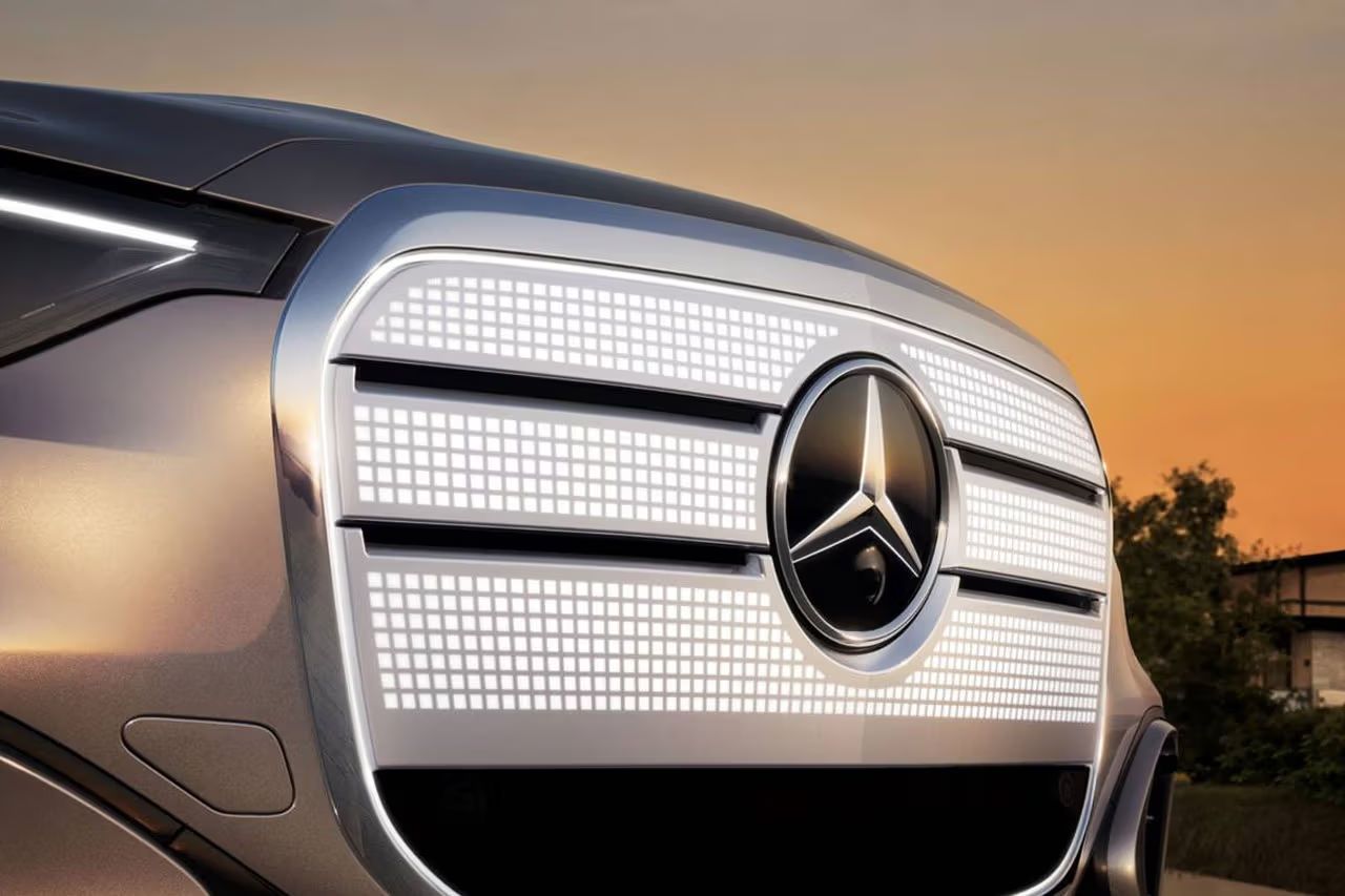 Mercedes-Benz Teases All-Electric GLC with Illuminated Iconic Grille
