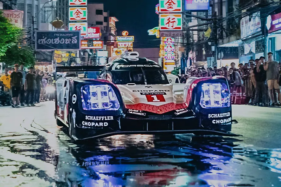 The Porsche 919 Hybrid Makes Its Way Back to Bangkok