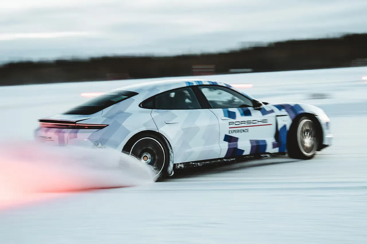 Porsche Taycan GTS Sets Guinness World Record for Longest Ice Drift