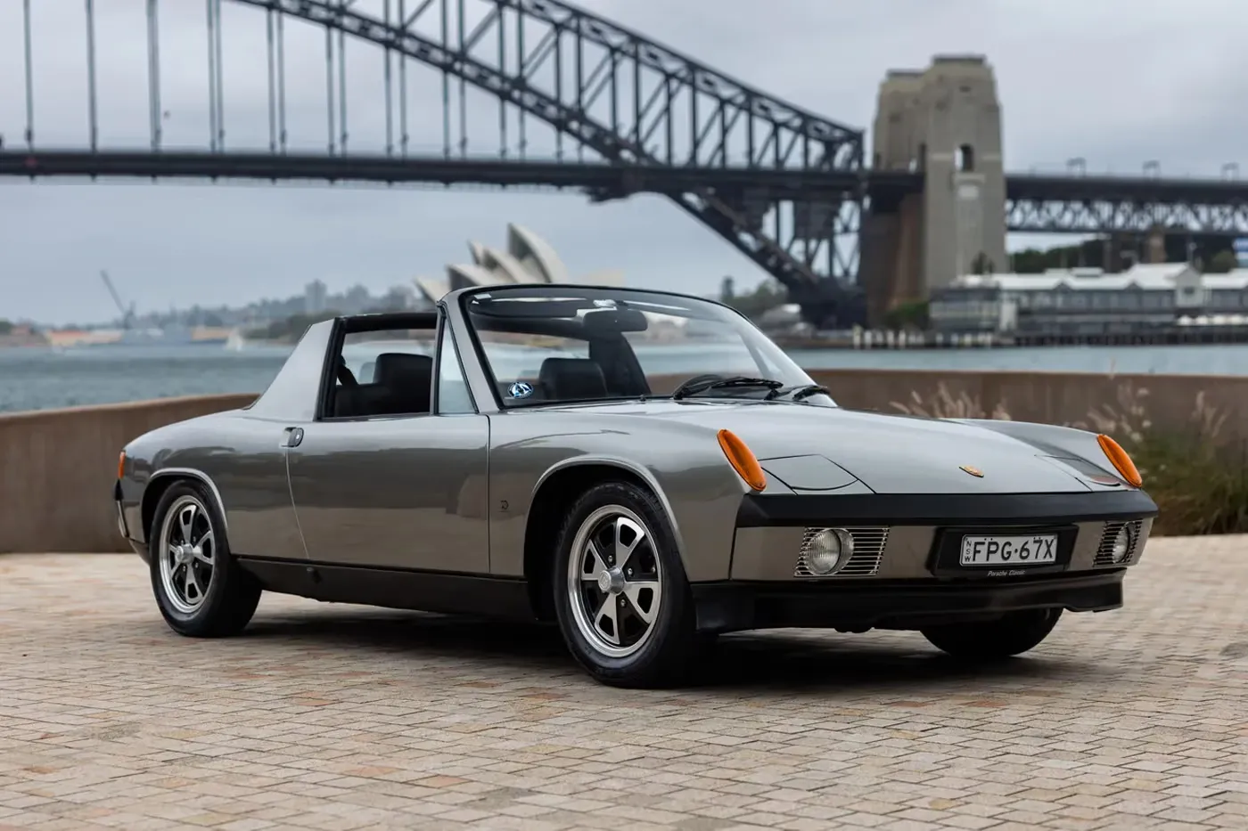 Ultra-Rare Factory-Restored 1970 Porsche 914 Targa in Liquid Silver Is up for Auction