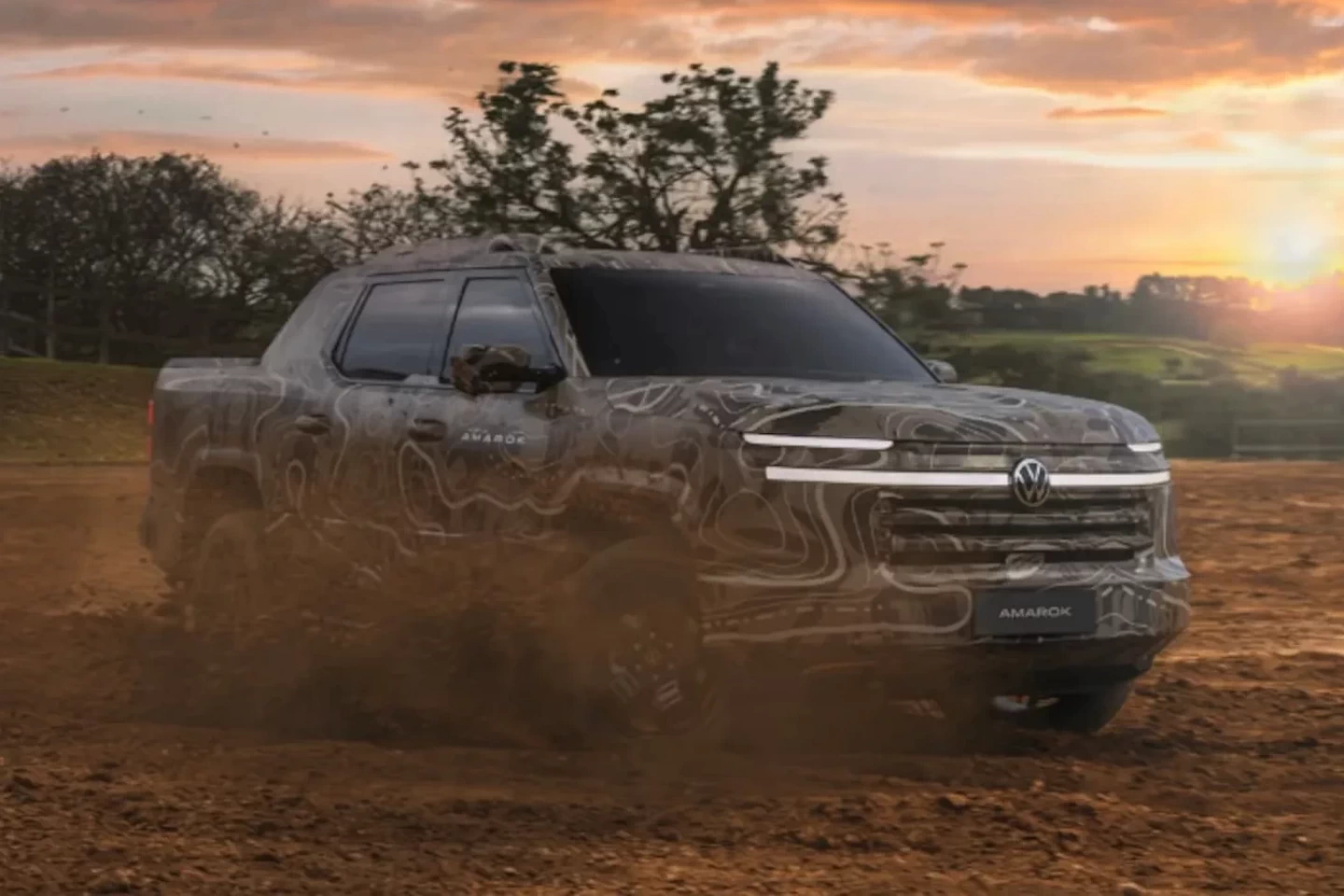 Volkswagen Teases Next-Gen Version of Its Amarok Pickup Truck