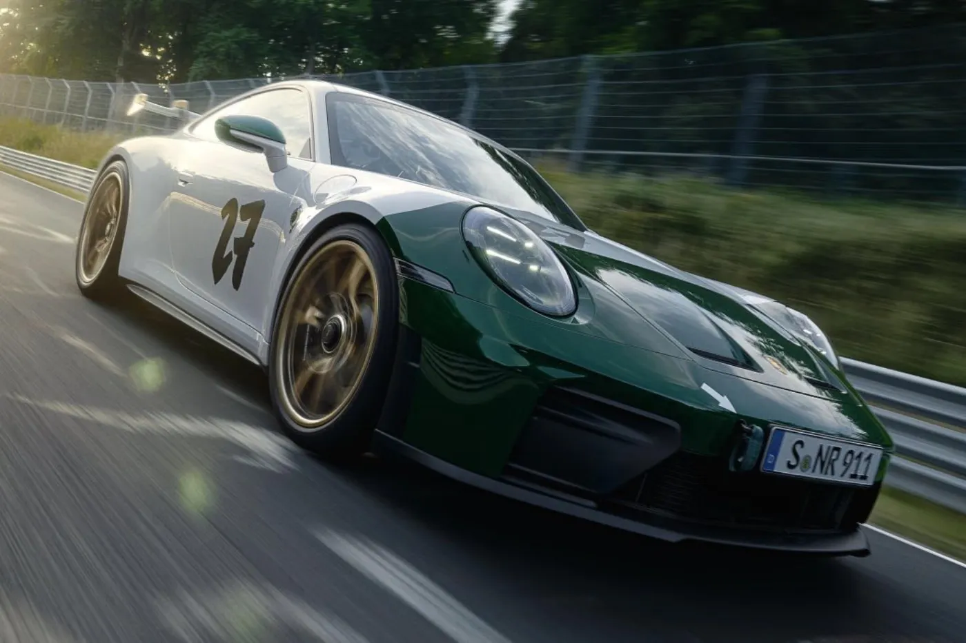 Porsche Fits Green Hell Race Livery to the 911 GT3 100 Jahre Nürburgring