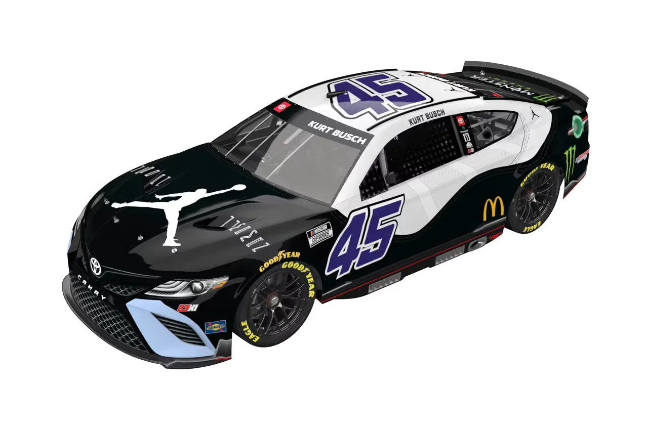Jordan Brand and Kurt Busch Reunite for a Paint Job Inspired by the Air Jordan 11 “Concord”