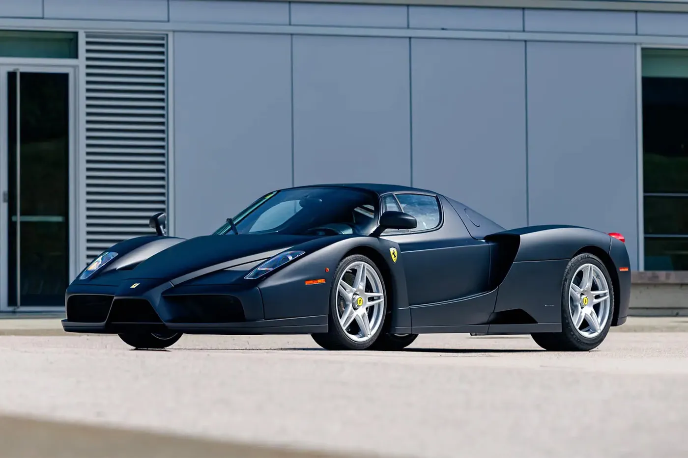 The Only Factory Matte Black Ferrari Enzo Is Heading to Auction With Royal Family Provenance