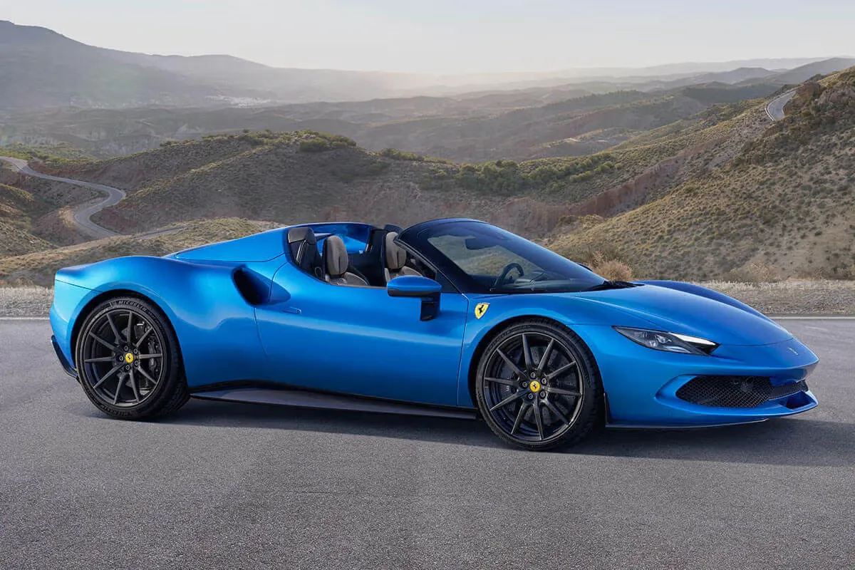 Ferrari Unveils Drop-Top 296 GTS Hybrid V6 Hypercar