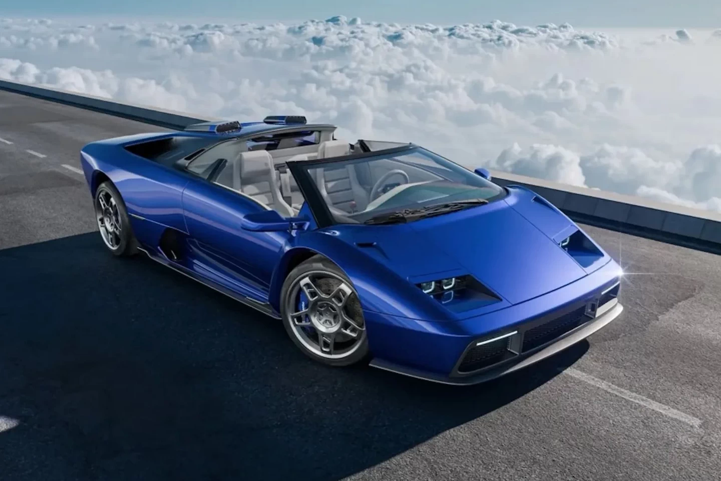 Eccentrica V12 Roadster Makes the Diablo Restomod Roofless