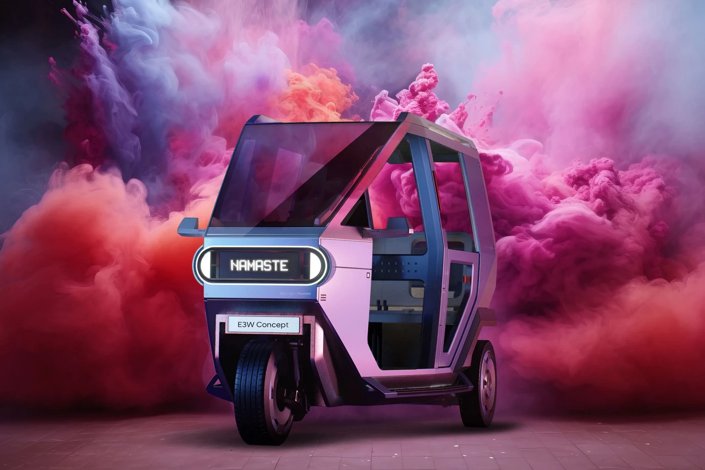 Hyundai’s New Workhorse Is This Futuristic Three-Wheeled Cutie
