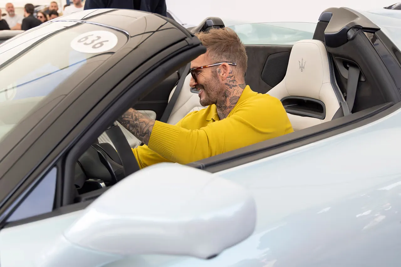 David Beckham Debuts New Maserati MC20 Cielo in Exhilarating Goodwood Festival Experience