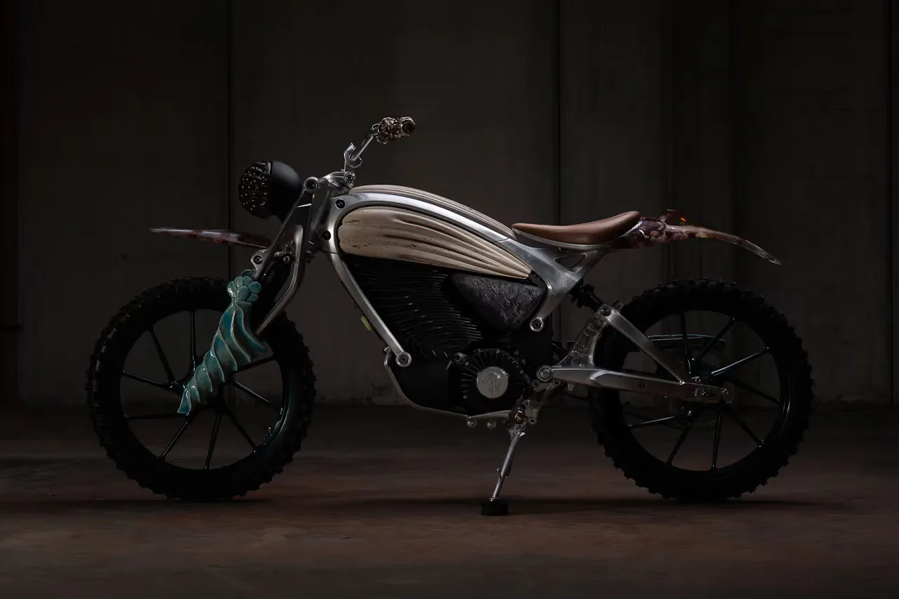Royal Enfield’s Flying Flea Debuts ‘Motototem’ Art Bike by Mattia Biagi